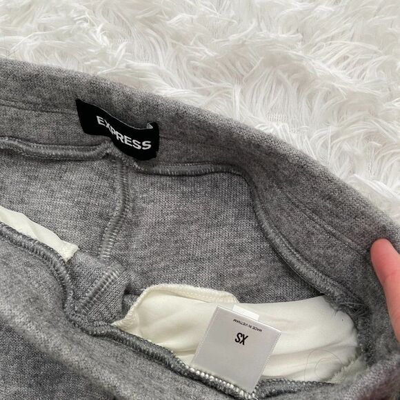 Women Express Skinny Dress Pants in Medium Gray Extra Small - Picture 7 of 10